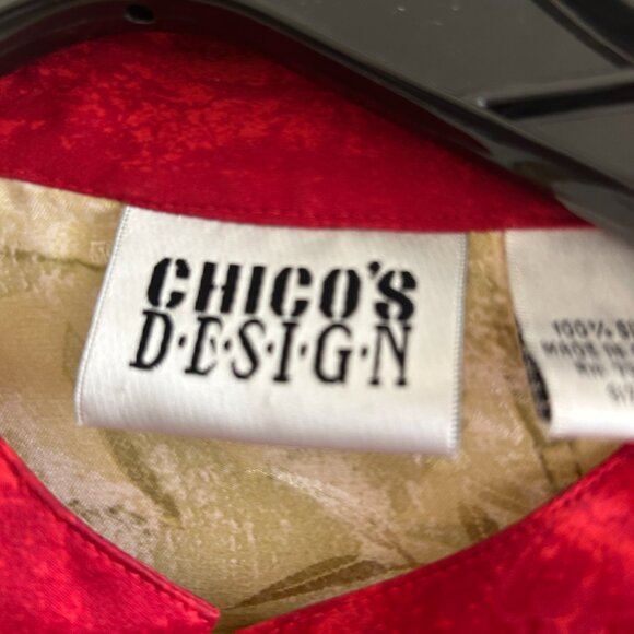 Chico's Design bright colored blouse - Picture 3 of 9